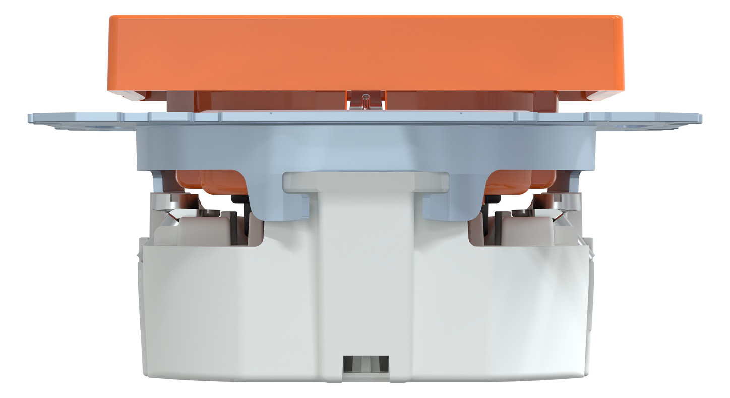Steckdose 1f or glz System M UP m.BS IP20 Mit erhöhtem Berührungsschutz