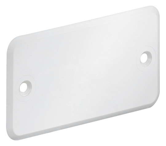 Schraubdeckel Kst 75x40mm Schraubdeckel rechteck