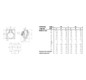CEE-Anbausteckdose 5p 16A 400V/rt 6h Kst IP44 schraubl.Kl abgew 92x100mm