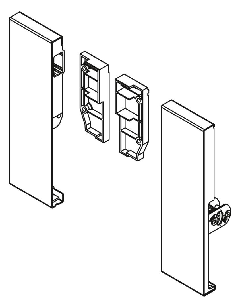 Bild Verbinder für Front ArciTech / 186 mm, silber - Hettich-1