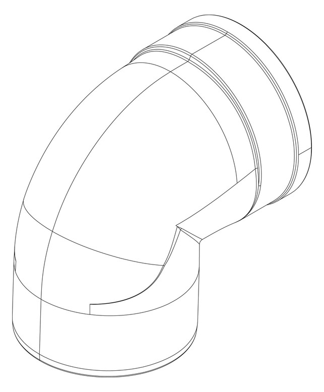 BOSCH Ersatzteil TTNR: 8738804601 Abgasbogen DN-160 everp