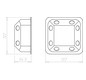Verbindungsdose HW 105x105x53mm Kst IP3X quadrat