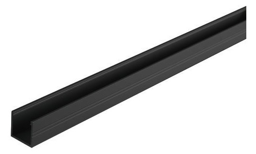 Anbauprofil sw Alu 2000x18,8x17,1mm