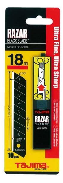 Bild RAZAR BLACK Klingen 18mm LCB50RBC VE10St . Tajima - n.a.-1