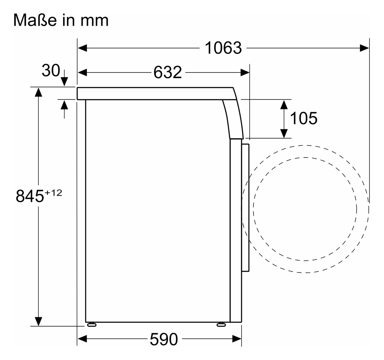 Waschautomat 8kg A Frontl 1400Upm ubf m.Display Wassersicherheitssystem