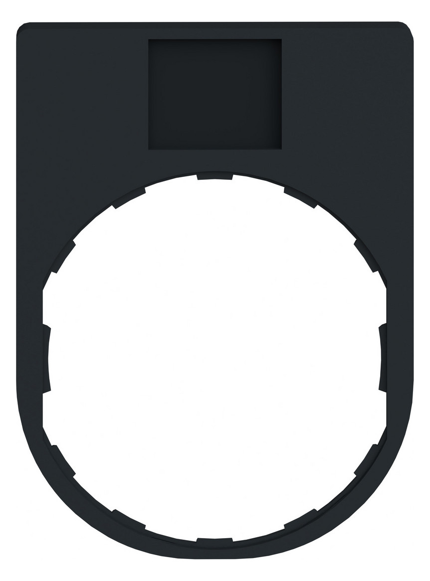 Bezeichnungsschild sw rechteck 30x41mm Bez.Schild