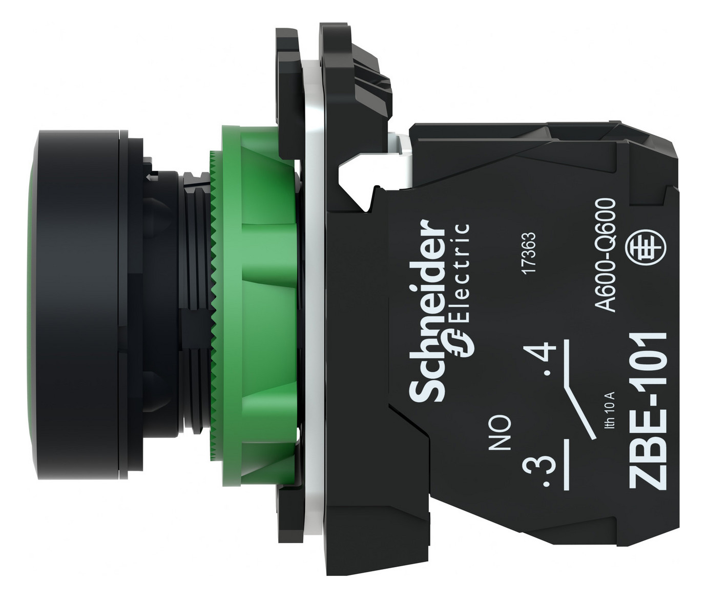 Drucktaster 1f gn rnd Ø22,5mm IP66 fl Tastend