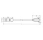 Systemverbindung 3p Serie 891 H05Z1Z1-F 1qmm 3x1qmm L7000mm sw Stecker fr.Ende