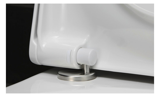 Duravit WC-Sitz Happy D.2 abnehmbar, Scharniere Edelstahl, mit Absenkautomatik, weiß