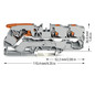 Reihenklemme 0,5-10qmm 1Etage 3kl gr 57A TS35 Hutschiene TH35