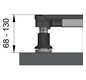mabo Montagerahmen EVO1200 für Duschwannen von 700 x 700 mm bis 1250 x 1250 mm