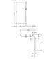 HEWI Duschhandlauf 801 762/762 x 1250 mm, reinweiß, mit Brausehalterstange