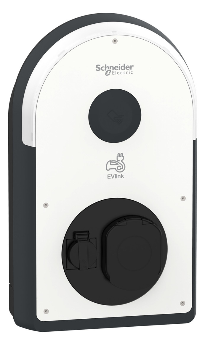 Wallbox 22kVA 3ph EVlink 1f 22kW/Ladep IP54 317x529x158mm Wandmont Kst IK10