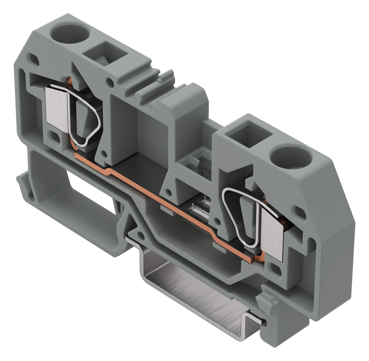 Reihenklemme 0,2-6qmm Serie 282 1Etage 2kl gr 41A Hutschiene TH35