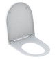 Geberit WC-Sitz One Designabdeckung chrom, weiß matt