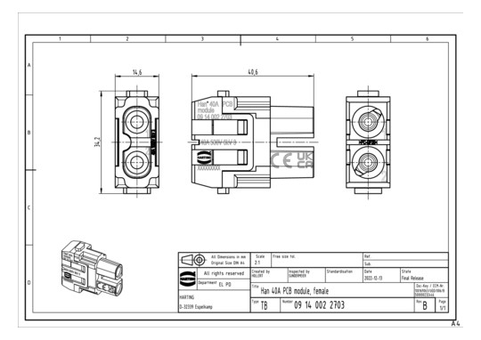 HART HAN 2MOD BU-S 40A       09140022703 