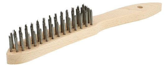OSBORN-Handstielbürste, Gussstahldraht - 2-reihig