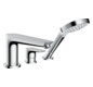 hansgrohe Fertigmontageset Talis E 3-Loch-Wannenrandarmatur, chrom