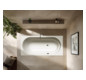 Kaldewei Badewanne VAIO STAR 961 170x80cm, Sonderüberlauf, schwarz