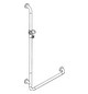 HEWI Winkelgriff 801 600 x 1250 mm, tiefschwarz, mit Brausehalter
