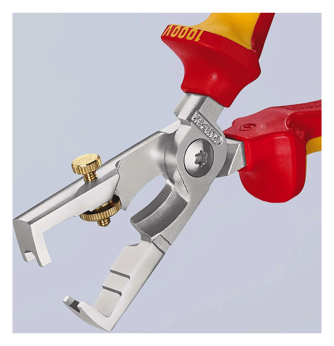 Abisolierzange isol VDE m.Drahtschneid Mit Drahtschneider Kerbtiefe einst 2Komp