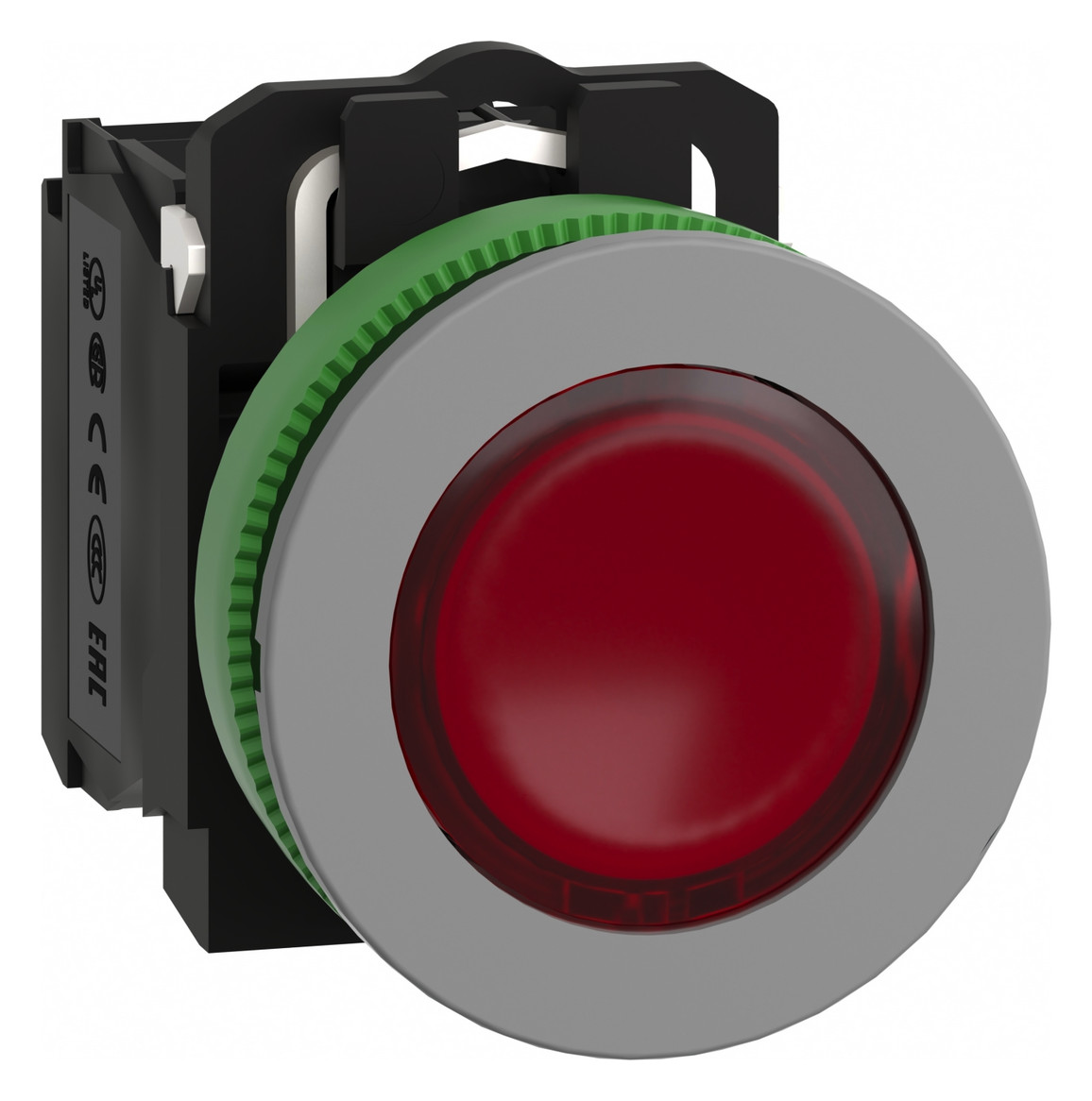 Drucktaster 1f rt rnd Ø30,5mm 1S 1Ö IP66 fl Geeignet für Beleuchtung Tastend