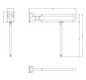 Normbau Stützklappgriff Nylon Care 800mm, 900 mm, Antibac, dunkelgrau