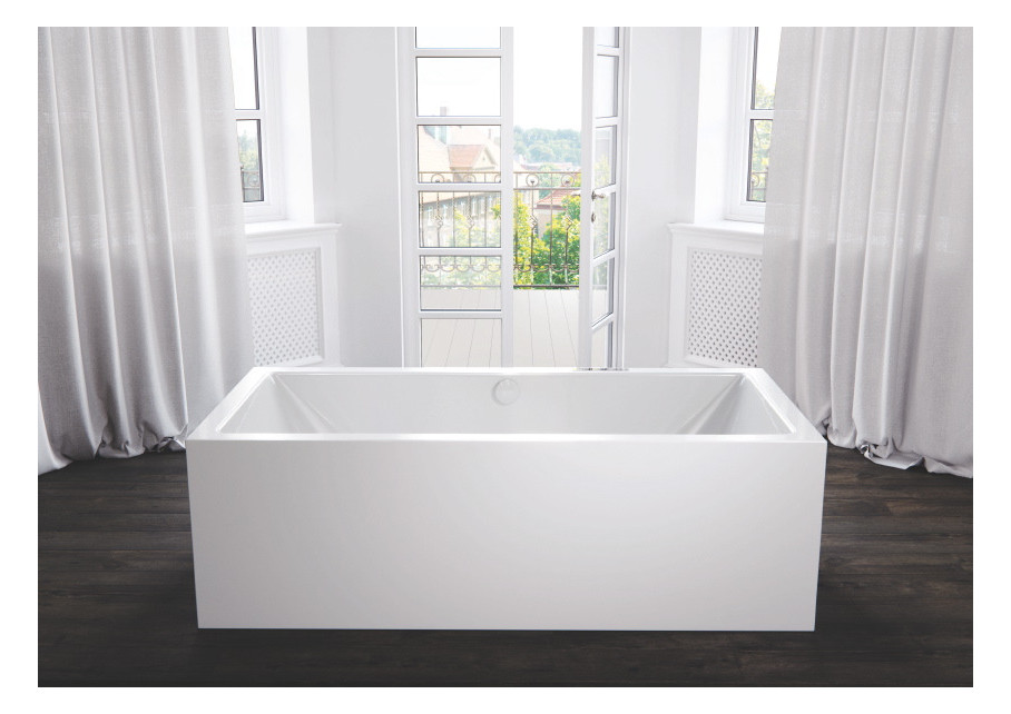 Kaldewei Badewanne MEISTERSTÜCK CONODUO 1733 180x80cm, weiß Perl-Effekt, mit Ablaufgarnitur