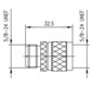 Koax-Kupplung UHF Stecker/Buchse 50Ohm ger