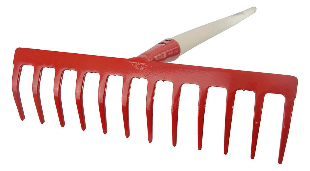 Bild Gartenrechen 12 Zinken mit Stiel - SHW-0