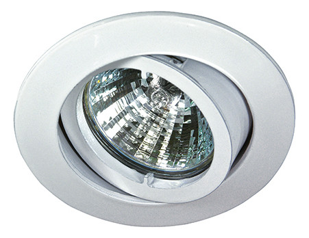 Einbaustrahler 50W Konv ws mt IP20 Alu Ø/EB68mm