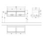 V&B Waschtisch-Unterschrank Venticello 125,3x42x50,2cm, Griff White, stone oak