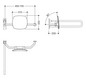 HEWI Rückenstütze 801 Wandabstand 230mm, rechts, Lehne tiefschwarz, apfelgrün