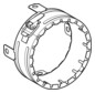Geberit Rohrschott 90 Plus EN DN 100, Ø 110/118 mm, für Rohrdurchführung 0-90Grad