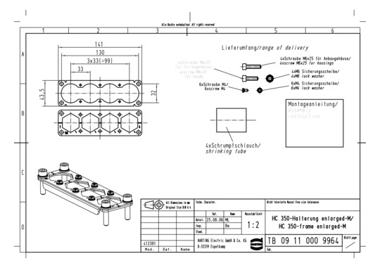 HART HC 350-Halterung        09110009964 