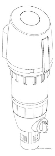 SYR Rückspülfilter DRUFI+ DFR 2315 mit Druckminderer, Manometer und Ablauftrichter