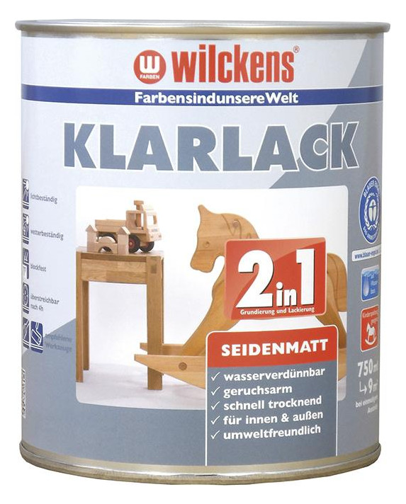 Bild Klarlack 2in1, 750 ml seidenmatt - wilckens-0