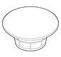 ALAPE Ventilabdeckung 63mm chrom 9510006000 (Ersetzt 9510004000)