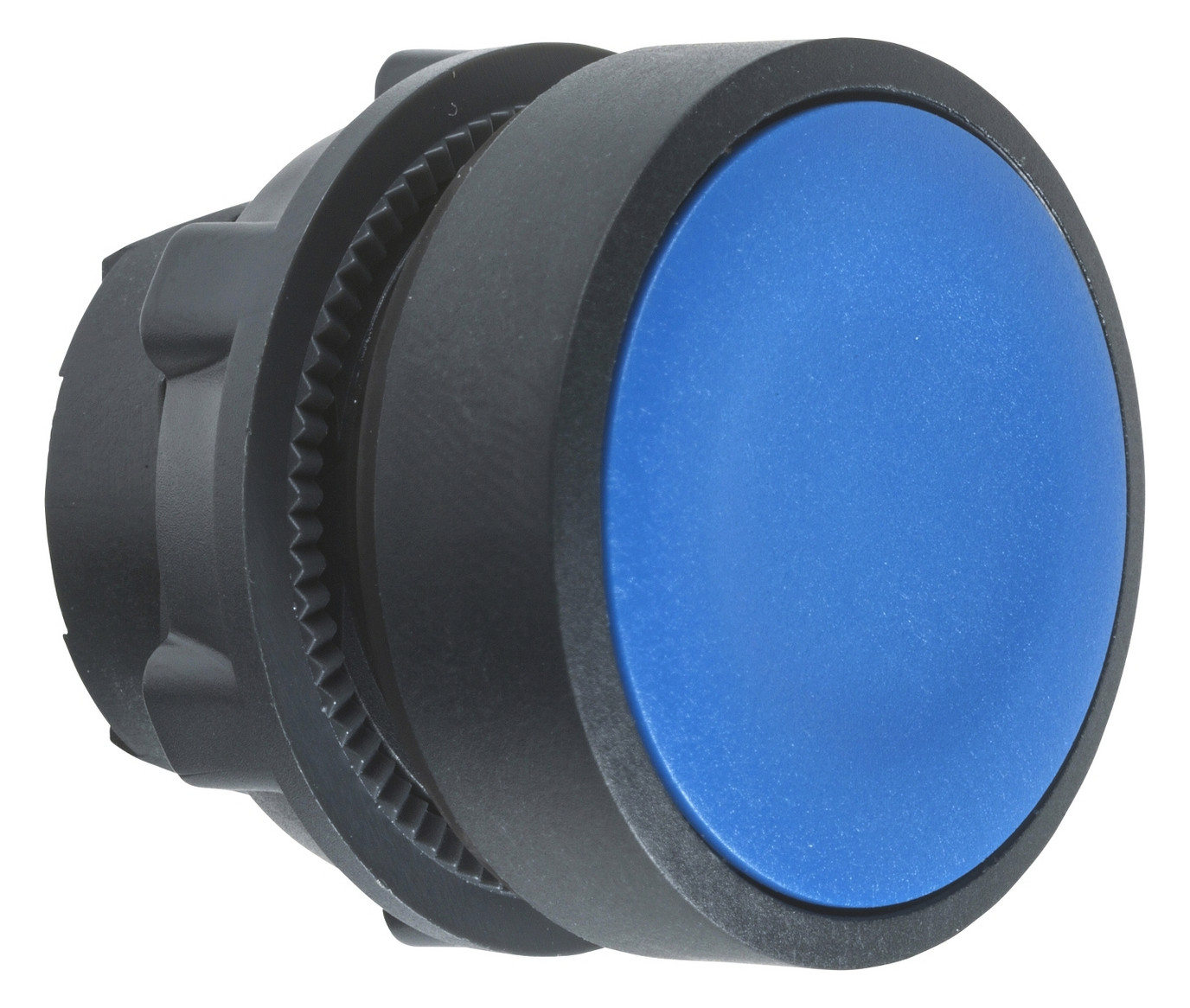 Drucktaster Front 1f bl Ø22mm rnd IP66 Tastend