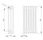 HG-TEC DIN-Stahlradiator grundiert 18 Glieder BH 600 NA 500 BL 900 BT 110