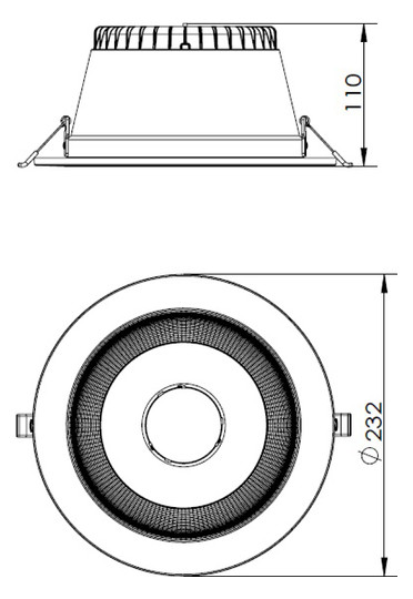 MLIG LED Downlight UNO II UGR<19 81-3333 