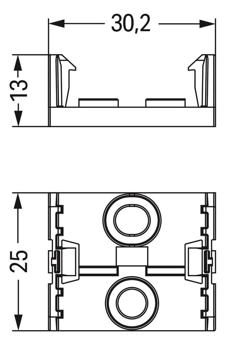 Zubehör Kompaktverteiler Montageplatte sw