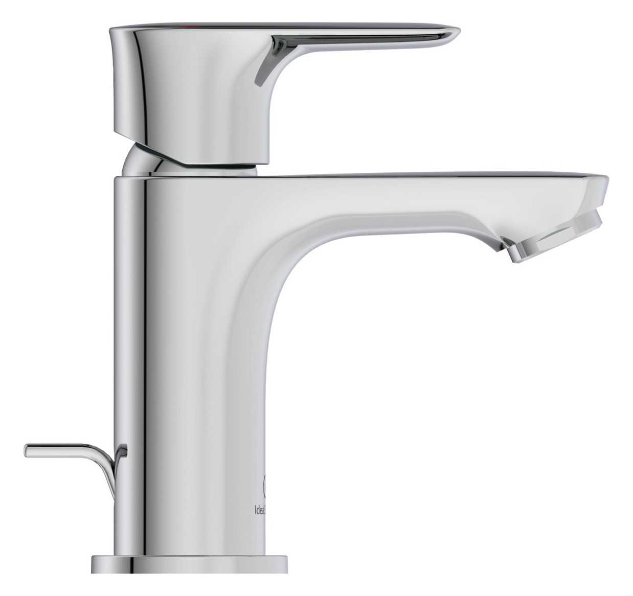 Ideal-Standard Waschtisch-Einhebelmischer Connect Air Piccolo 5 l/min, Ausladung 90mm, mit Ablaufgarnitur, verchromt