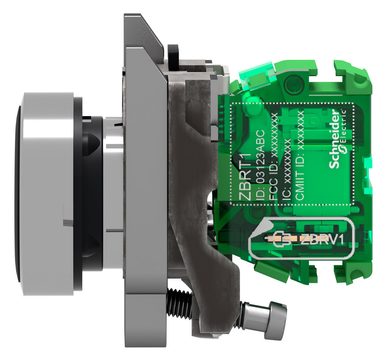 Drucktaster 1f sw rnd Ø22,5mm 1S IP30 fl Tastend