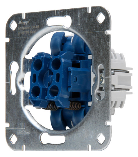 Kopp UP Serientaster Sockel aluminium 