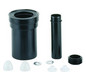 Dallmer Wand-WC-Anschluss-Set 786 DN 90, Polypropylen, hochschlagfest, schwarz