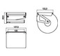 EMCO Papierhalter Polo chrom, mit eckigem Deckel und Rolle