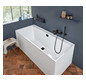 V&B Rechteck-Badewanne Collaro Duo 190x90cm, Einbauausführung Black Matt, weiß