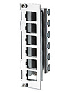 Modulträger 6Ports 1HE Cat6A Schirm 19Zoll-Einbau 128,9x35,3x64,2mm