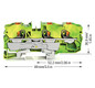 Schutzleiter-Reihenklemme 0,5-16qmm gn/ge 1Etage Hutschiene TH35
